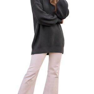 Prologue Dark Gray Crew Neck Sweater